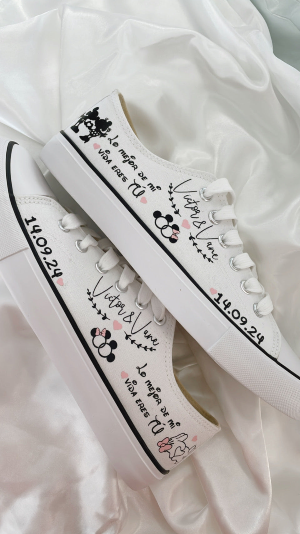Zapatillas Novia Minnie y Mickey - Albea Meraki