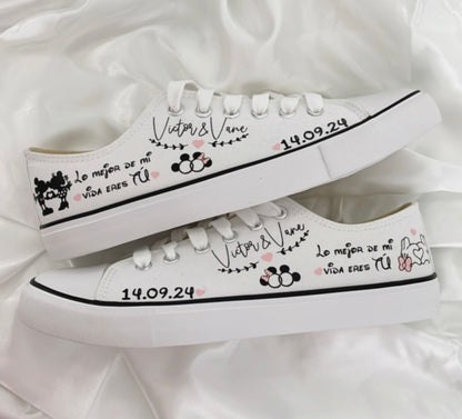 Zapatillas Novia Minnie y Mickey - Albea Meraki