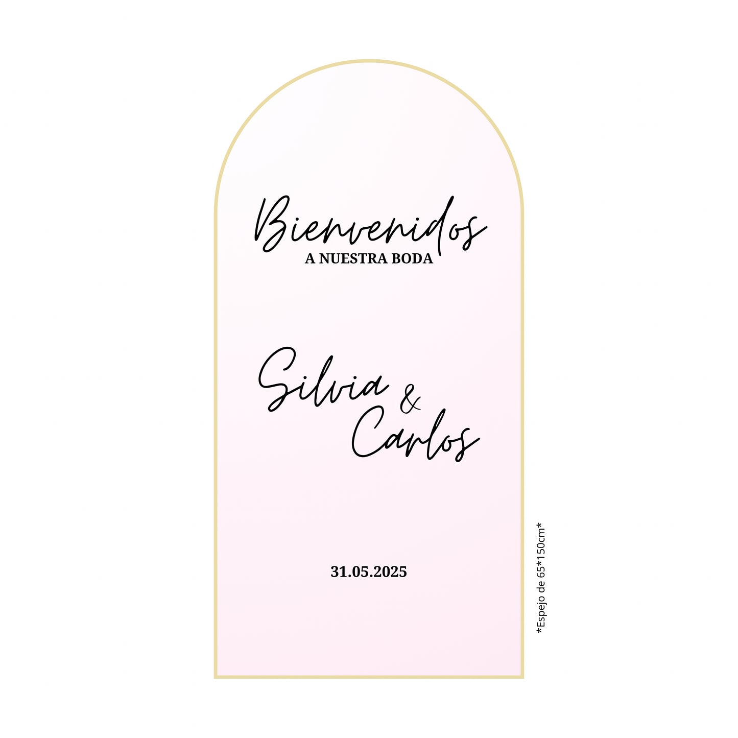 Vinilo adhesivo – «Bienvenidos a nuestra boda» 💗