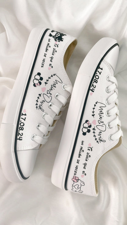 Zapatillas Novia Minnie y Mickey - Albea Meraki