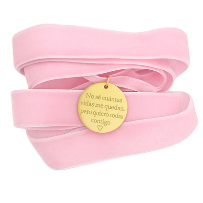 Medalla Novia Gold Rosa