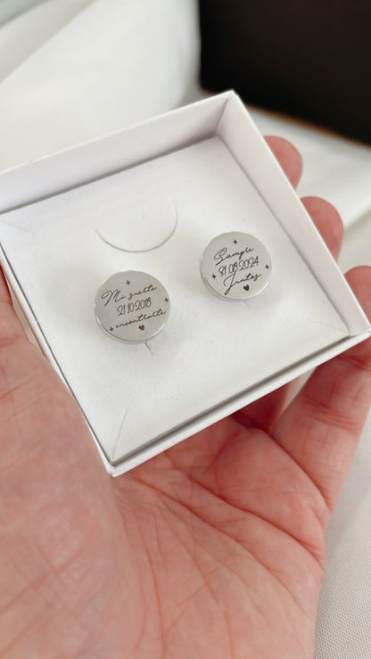 Gemelos Personalizados Zamak - Albea Meraki