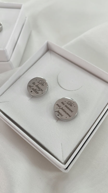 Gemelos Personalizados Zamak - Albea Meraki