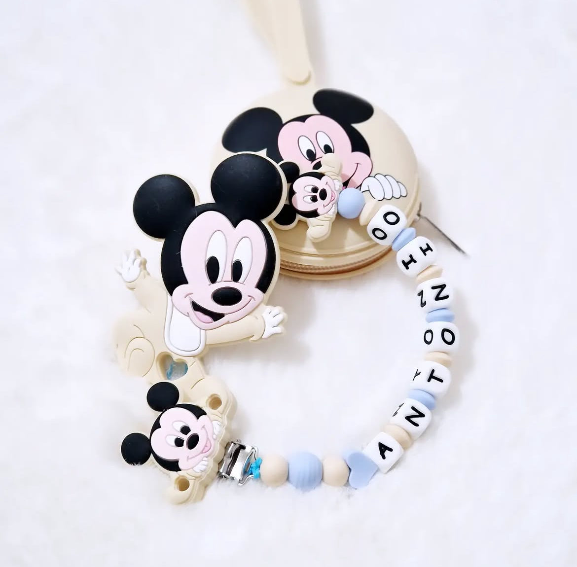 Chupetero Mickey Beig 🐭