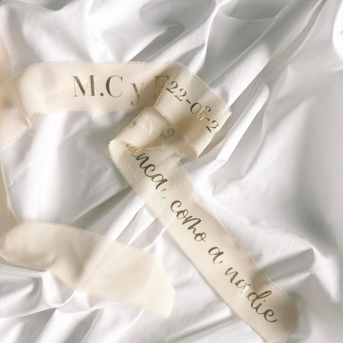 Lazo Novia Satén Personalizado - Albea Meraki